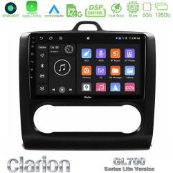 Clarion GL700 Lite Series 8Core Android11 6+128GB Ford Focus Auto AC Navigation Multimedia Tablet 9" Με Carplay & Android Auto Clarion GL700 Lite Series 8Core Android11 6+128GB Ford Focus Auto AC Navigation Multimedia Tablet 9" Με Carplay & Android Auto