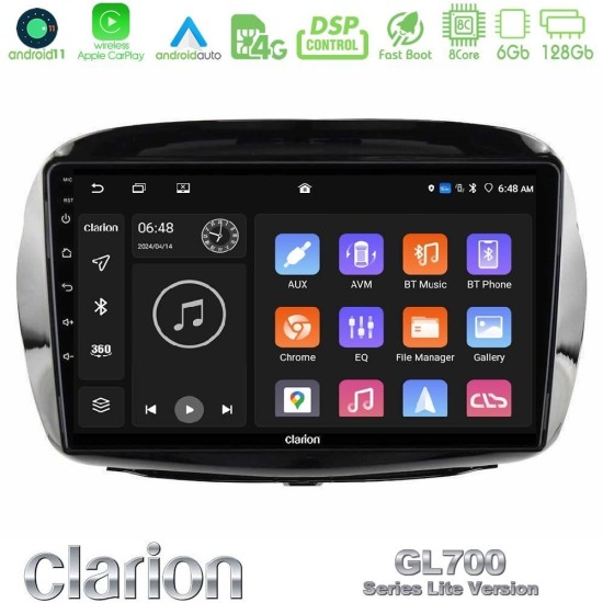 Clarion GL700 Lite Series 8Core Android11 6+128GB Honda FR-V 2004-2009 Navigation Multimedia Tablet 10" Με Carplay & Android Auto