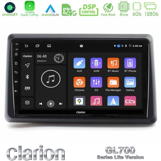 Clarion GL700 Lite Series 8Core Android11 6+128GB Renault Express 2020-2025 Navigation Multimedia Tablet 9" Με Carplay & Android Auto Clarion GL700 Lite Series 8Core Android11 6+128GB Renault Express 2020-2025 Navigation Multimedia Tablet 9" Με Carplay & Android Auto