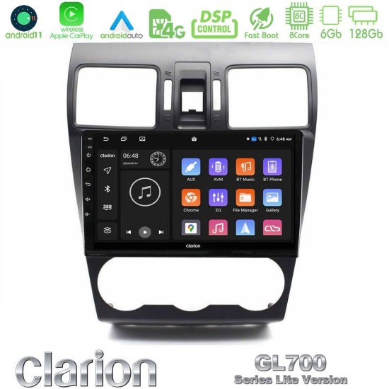 Clarion GL700 Lite Series 8Core Android11 6+128GB Subaru Forester 2015-2018 Navigation Multimedia Tablet 9" Με Carplay & Android Auto
