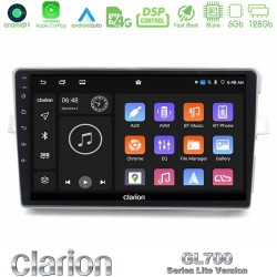 Clarion GL700 Lite Series 8Core Android11 6+128GB Toyota Verso 2009-2018 Navigation Multimedia Tablet 9" Με Carplay & Android Auto