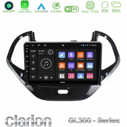 Clarion GL300 Series 4Core Android11 2+32GB Ford Ka 2016-2020 Navigation Multimedia Tablet 9" Με Carplay & Android Auto Clarion GL300 Series 4Core Android11 2+32GB Ford Ka 2016-2020 Navigation Multimedia Tablet 9" Με Carplay & Android Auto