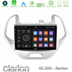 Clarion GL300 Series 4Core Android11 2+32GB Ford KA 2016-2020 Navigation Multimedia Tablet 9" Με Carplay & Android Auto Clarion GL300 Series 4Core Android11 2+32GB Ford KA 2016-2020 Navigation Multimedia Tablet 9" Με Carplay & Android Auto