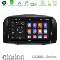 Clarion GL300 Series 4Core Android11 2+32GB Hyundai Sonata 2005-2009 Navigation Multimedia Tablet 10" Με Carplay & Android Auto