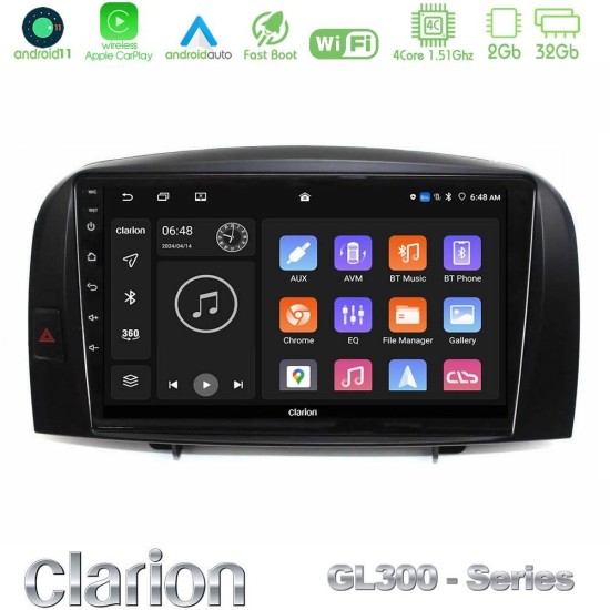 Clarion GL300 Series 4Core Android11 2+32GB Hyundai Sonata 2005-2009 Navigation Multimedia Tablet 10" Με Carplay & Android Auto Clarion GL300 Series 4Core Android11 2+32GB Hyundai Sonata 2005-2009 Navigation Multimedia Tablet 10" Με Carplay & Android Auto