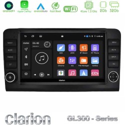 Clarion GL300 Series 4Core Android11 2+32GB Mercedes ML/GL Class W164 2006-2011 Navigation Multimedia Tablet 9" Με Carplay & Android Auto (OEM Look)