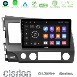 Clarion GL300+ Series 4Core Android11 4+64GB Honda Civic 2006-2011 Navigation Multimedia Tablet 10"