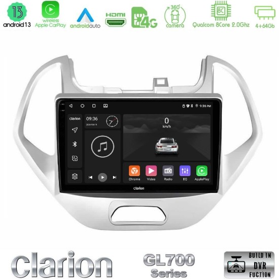 Clarion GL700 Series 8Core Android13 4+64GB Ford KA 2016-2020 Navigation Multimedia Tablet 9" Με Carplay & Android Auto