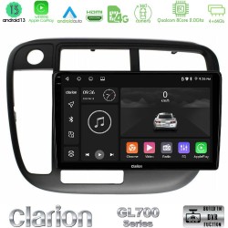 Clarion GL700 Series 8Core Android13 4+64GB Honda Civic 1995-2001 Navigation Multimedia Tablet 9" Με Carplay & Android Auto Clarion GL700 Series 8Core Android13 4+64GB Honda Civic 1995-2001 Navigation Multimedia Tablet 9" Με Carplay & Android Auto