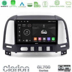 Clarion GL700 Series 8Core Android13 4+64GB Hyundai Santa Fe 2006-2013 Navigation Multimedia Tablet 10" Με Carplay & Android Auto