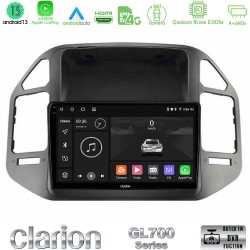 Clarion GL700 Series 8Core Android13 4+64GB Mitsubishi Pajero 2002-2006 Navigation Multimedia Tablet 9" Με Carplay & Android Auto Clarion GL700 Series 8Core Android13 4+64GB Mitsubishi Pajero 2002-2006 Navigation Multimedia Tablet 9" Με Carplay & Android Auto