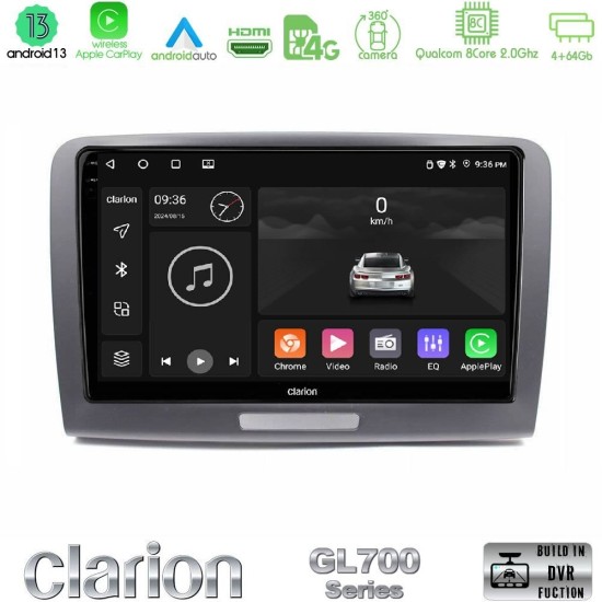 Clarion GL700 Series 8Core Android13 4+64GB Skoda Superb 2008-2015 Navigation Multimedia Tablet 9" Με Carplay & Android Auto Clarion GL700 Series 8Core Android13 4+64GB Skoda Superb 2008-2015 Navigation Multimedia Tablet 9" Με Carplay & Android Auto