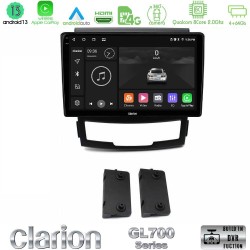 Clarion GL700 Series 8Core Android13 4+64GB Ssangyong Korando 2010-2014 Navigation Multimedia Tablet 9" Με Carplay & Android Auto