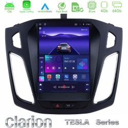 Clarion GL300 Tesla Series Android OS 8Core 4+64GB Ford Focus 2012-2018 Navigation Multimedia Tablet 9.7"