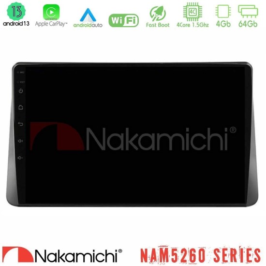 Nakamichi NAM5260 Series 4Core Android13 4+64GB Ford Focus 2019-> Navigation Multimedia Tablet 9" Με Carplay & Android Auto Nakamichi NAM5260 Series 4Core Android13 4+64GB Ford Focus 2019-> Navigation Multimedia Tablet 9" Με Carplay & Android Auto