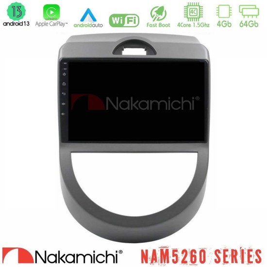 Nakamichi NAM5260 Series 4Core Android13 4+64GB Kia Soul 2009-2011 Navigation Multimedia Tablet 9" Με Carplay & Android Auto Nakamichi NAM5260 Series 4Core Android13 4+64GB Kia Soul 2009-2011 Navigation Multimedia Tablet 9" Με Carplay & Android Auto