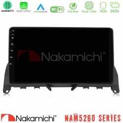 Nakamichi NAM5260 Series 4Core Android13 4+64GB Mercedes C-Class W204 2008-2011 Navigation Multimedia Tablet 9" Με Carplay & Android Auto