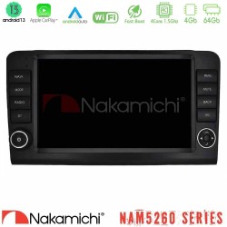 Nakamichi NAM5260 Series 4Core Android13 4+64GB Mercedes ML/GL Class W164 2006-2011 Navigation Multimedia Tablet 9" Με Carplay & Android Auto (OEM Look)
