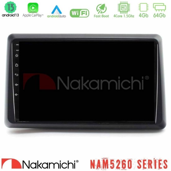 Nakamichi NAM5260 Series 4Core Android13 4+64GB Renault Express 2020-2025 Navigation Multimedia Tablet 9" Με Carplay & Android Auto