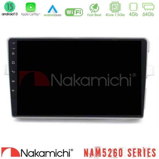 Nakamichi NAM5260 Series 4Core Android13 4+64GB Toyota Verso 2009-2018 Navigation Multimedia Tablet 9" Με Carplay & Android Auto