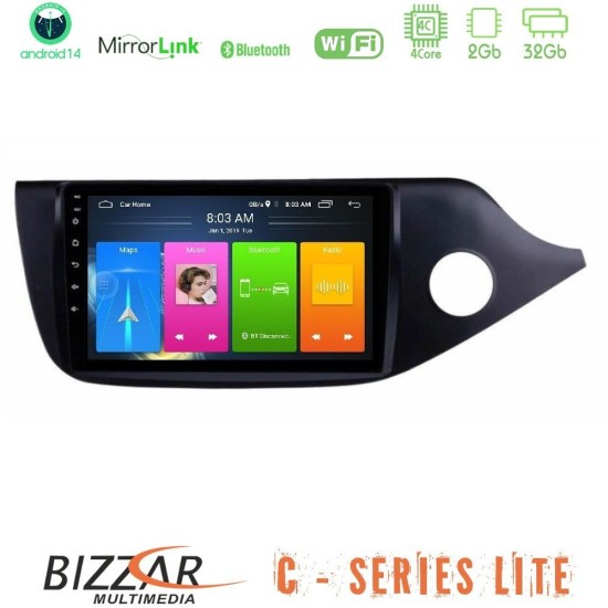 Bizzar C Series Lite 4Core Android14 2+32GB Kia Cee’d/ProCeed 2013-2017 RHD Navigation Multimedia Tablet 9"