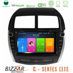 Bizzar C Series Lite 4Core Android14 2+32GB Mitsubishi ASX 2013-2018 Navigation Multimedia Tablet 9" (Oem Look)