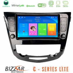 Bizzar C Series Lite 4Core Android14 2+32GB  Nissan Qashqai J11 (AUTO A/C) Navigation Multimedia Tablet 9"