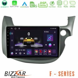 Bizzar F Series 8Core Android14 4+64GB Honda Jazz (Fit) 2009-2013 RHD Navigation Multimedia Tablet 10" Με Carplay & Android Auto