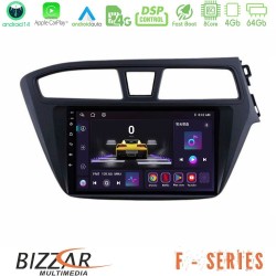 Bizzar F Series 8Core Android14 4+64GB Hyundai i20 2014-2018 RHD Navigation Multimedia Tablet 9" Με Carplay & Android Auto