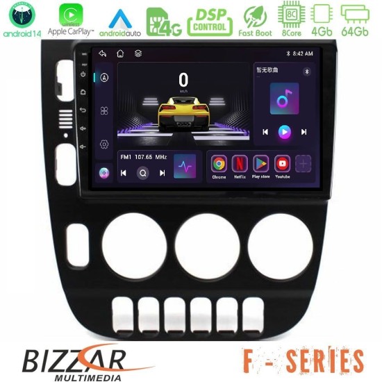 Bizzar F Series 8Core Android14 4+64GB Mercedes ML Class (W163) 1998-2005 Navigation Multimedia Tablet 9" Με Carplay & Android Auto
