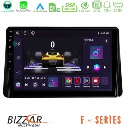Bizzar F Series 8Core Android14 4+64GB Mitsubishi Eclipse Cross 2018-2023 Navigation Multimedia Tablet 9" Με Carplay & Android Auto