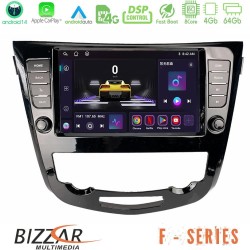 Bizzar F Series 8Core Android14 4+64GB  Nissan Qashqai J11 (AUTO A/C) Navigation Multimedia Tablet 9" Με Carplay & Android Auto
