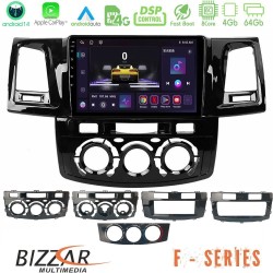 Bizzar F Series 8Core Android14 4+64GB  Toyota Hilux 2007-2016 Navigation Multimedia Tablet 9" Με Carplay & Android Auto