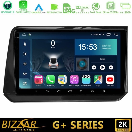Bizzar G+ Series Nissan Note 2021-2026 RHD 8core Android14 6+128GB Navigation Multimedia Tablet 10"