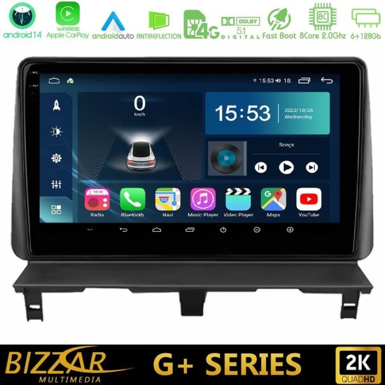Bizzar G+ Series Peugeot Partner / Citroën Berlingo 2002-2008 8core Android14 6+128GB Navigation Multimedia Tablet 9" Bizzar G+ Series Peugeot Partner / Citroën Berlingo 2002-2008 8core Android14 6+128GB Navigation Multimedia Tablet 9"