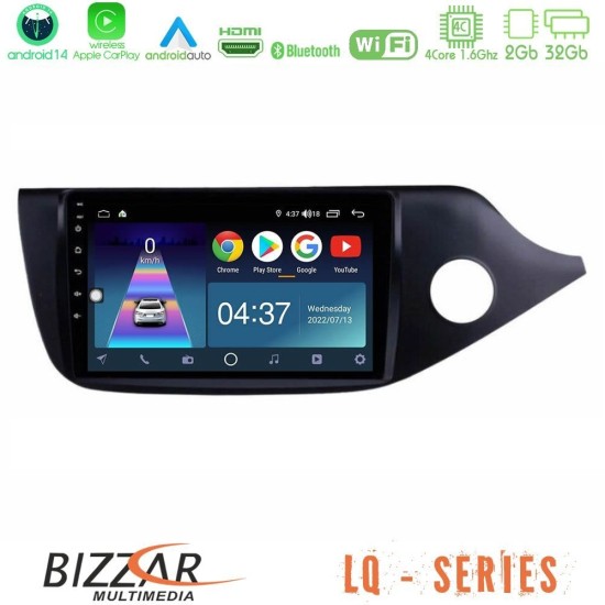 Bizzar LQ Series 4Core Android14 2+32GB Kia Cee’d/ProCeed 2013-2017 RHD Navigation Multimedia Tablet 9" Με Carplay & Android Auto