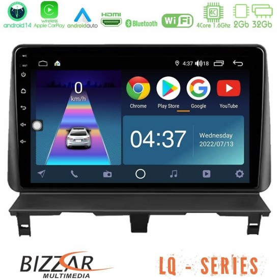 Bizzar LQ Series 4Core Android14 2+32GB Peugeot Partner / Citroën Berlingo 2002-2008 Navigation Multimedia Tablet 9" Με Carplay & Android Auto Bizzar LQ Series 4Core Android14 2+32GB Peugeot Partner / Citroën Berlingo 2002-2008 Navigation Multimedia Tablet 9" Με Carplay & Android Auto