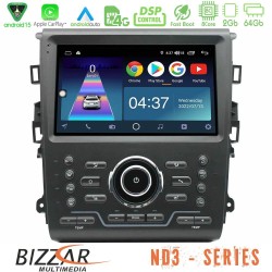 Bizzar ND3 Series 8Core Android15 2+64GB  Ford Mondeo 2014-2021 Navigation Multimedia Tablet 9"