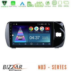 Bizzar ND3 Series 8Core Android15 2+64GB Toyota Yaris (Vitz) 2015-2020 RHD Navigation Multimedia Tablet 9" Bizzar ND3 Series 8Core Android15 2+64GB Toyota Yaris (Vitz) 2015-2020 RHD Navigation Multimedia Tablet 9"