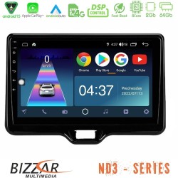 Bizzar ND3 Series 8Core Android15 2+64GB Toyota Yaris Cross RHD 2020-> (Low Version) Navigation Multimedia Tablet 9" Bizzar ND3 Series 8Core Android15 2+64GB Toyota Yaris Cross RHD 2020-> (Low Version) Navigation Multimedia Tablet 9"