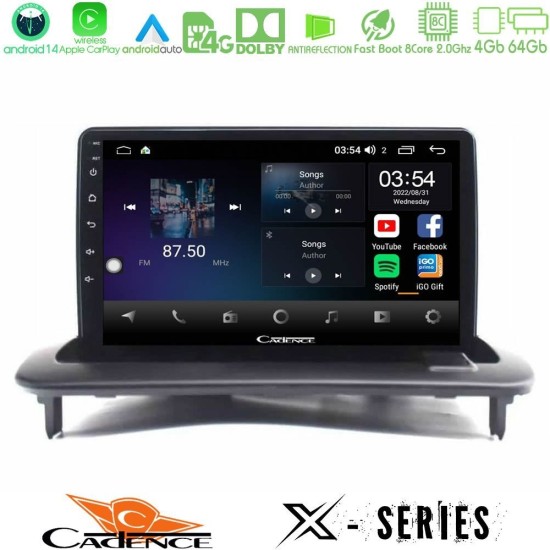 Cadence X Series Volvo S40/C30/C70 8core Android 14 4+64GB Navigation Multimedia Tablet 9"