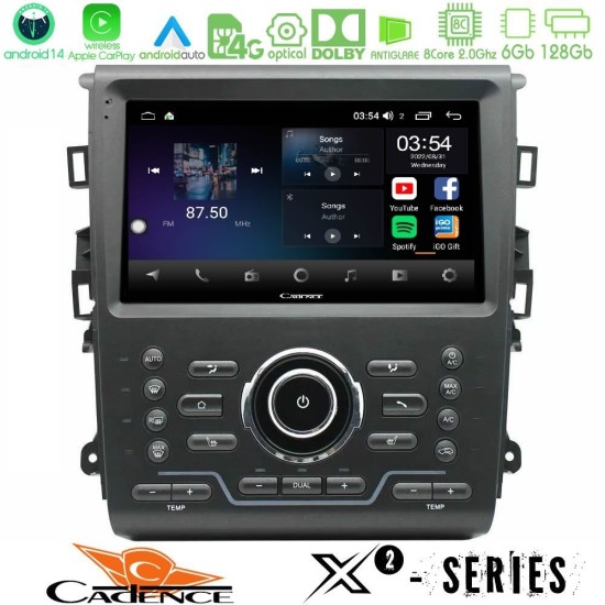 Cadence X2 Series 8Core Android14 6+128GB Ford Mondeo 2014-2021 Navigation Multimedia Tablet 9" Cadence X2 Series 8Core Android14 6+128GB Ford Mondeo 2014-2021 Navigation Multimedia Tablet 9"