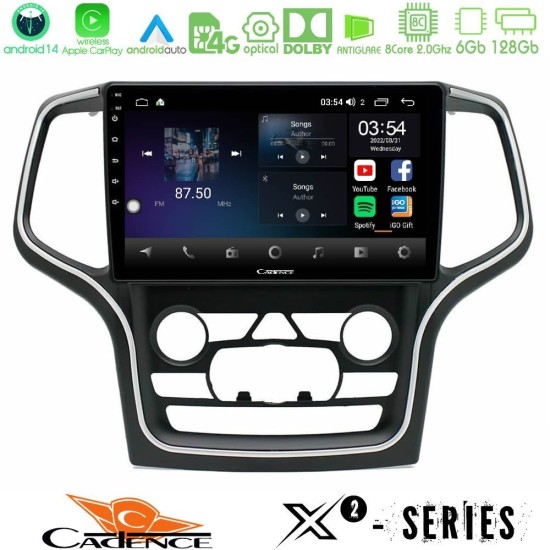Cadence X2 Series 8Core Android14 6+128GB Jeep Grand Cherokee 2014-2020 Navigation Multimedia Tablet 10" Cadence X2 Series 8Core Android14 6+128GB Jeep Grand Cherokee 2014-2020 Navigation Multimedia Tablet 10"