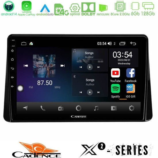 Cadence X2 Series 8Core Android14 6+128GB Mitsubishi Eclipse Cross 2018-2023 Navigation Multimedia Tablet 9" Cadence X2 Series 8Core Android14 6+128GB Mitsubishi Eclipse Cross 2018-2023 Navigation Multimedia Tablet 9"