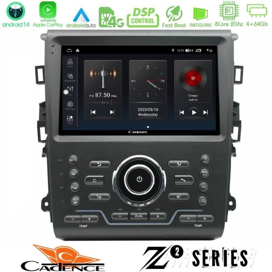 Cadence Z2 Series 8Core Android14 4+64GB Ford Mondeo 2014-2021 Navigation Multimedia Tablet 9" Με Carplay & Android Auto