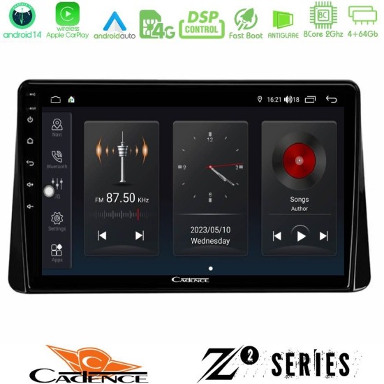 Cadence Z2 Series 8Core Android14 4+64GB Mitsubishi Eclipse Cross 2018-2023 Navigation Multimedia Tablet 9" Με Carplay & Android Auto