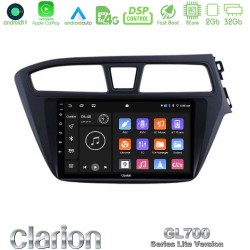 Clarion GL700 Lite Series 8Core Android11 2+32GB Hyundai i20 2014-2018 RHD Navigation Multimedia Tablet 9" Με Carplay & Android Auto