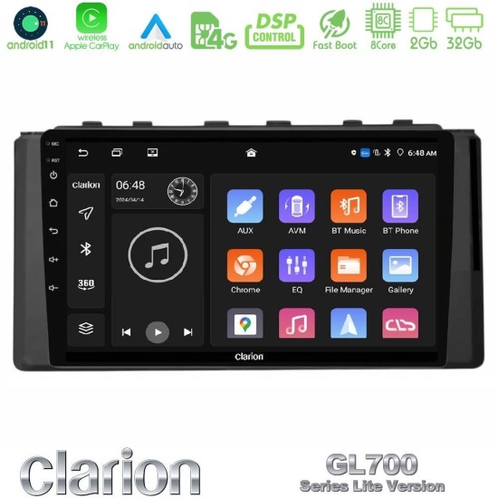 Clarion GL700 Lite Series 8Core Android11 2+32GB Subaru BRZ / Toyota GR86 2022-> Navigation Multimedia Tablet 9" Με Carplay & Android Auto