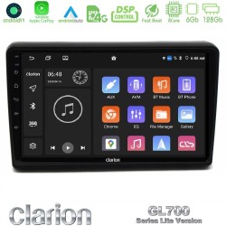 Clarion GL700 Lite Series 8Core Android11 6+128GB Citroen C5 2008-2019 Navigation Multimedia Tablet 10" Με Carplay & Android Auto