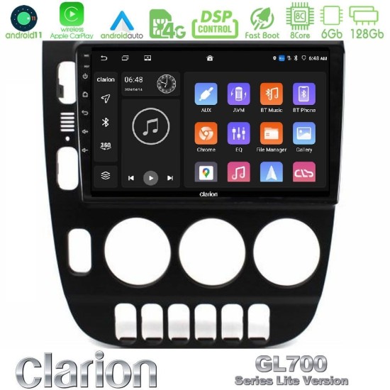 Clarion GL700 Lite Series 8Core Android11 6+128GB Mercedes ML Class (W163) 1998-2005 Navigation Multimedia Tablet 9" Με Carplay & Android Auto